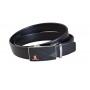 Curea barbati, casual, eleganta, din piele naturala, Negru 3.5cm - CK165N